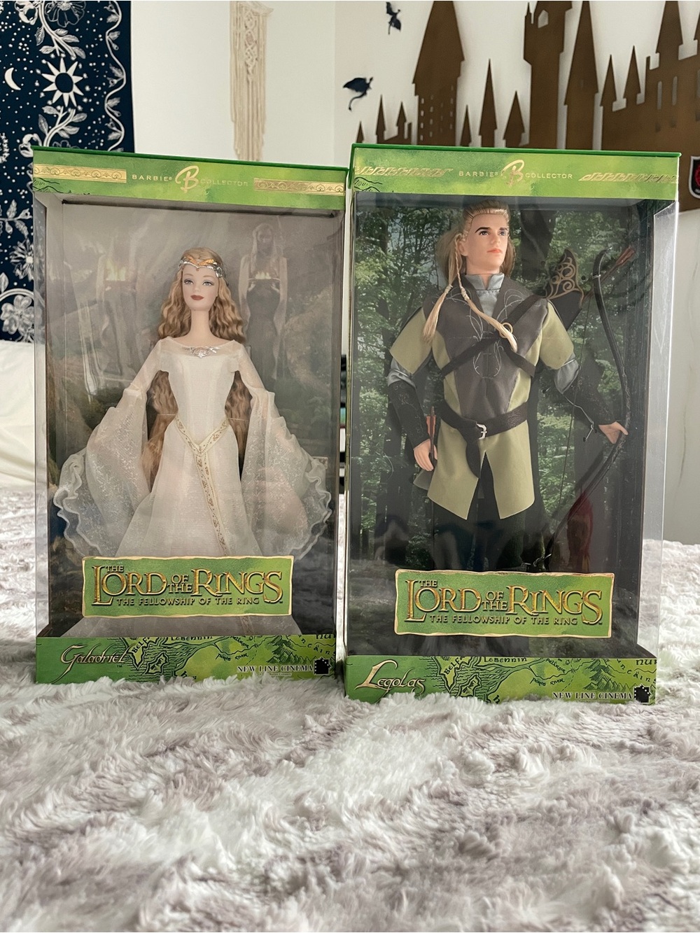 Mattel LOTR The Fellowship of the Ring Galadriel & Legolas Collector’s Barbies